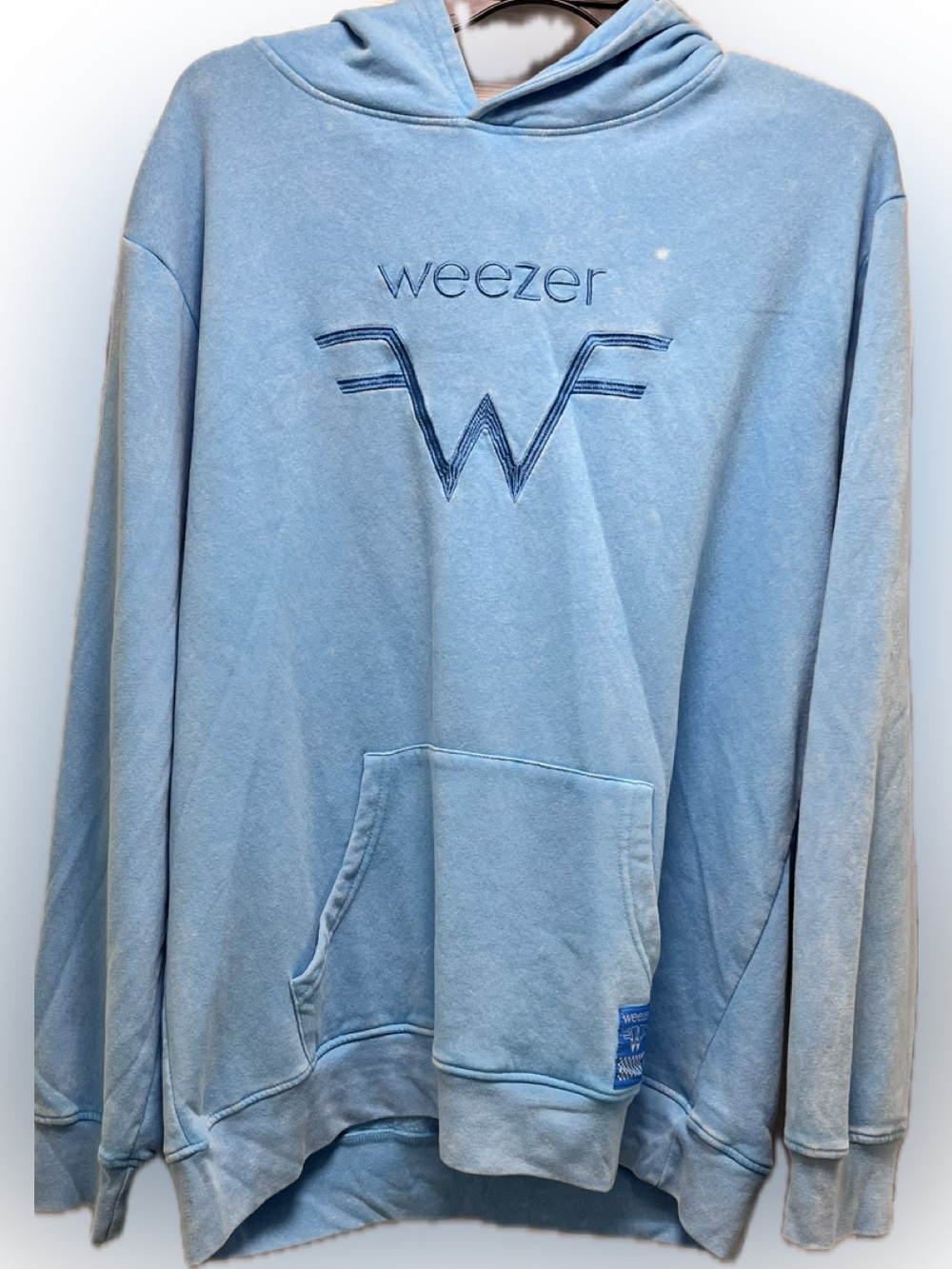 Light Blue Pullover Hoodie - Men's Sweater weezer embroidery steal my sweater